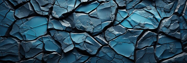 Blue Decorative Plaster Texture Vignette Abstract , Banner Image For Website, Background, Desktop Wallpaper