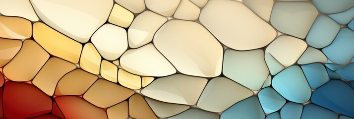 Broken Tiles Mosaic Seamless Pattern Cream , Banner Image For Website, Background, Desktop Wallpaper