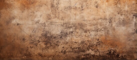Fototapeta na wymiar Texture of brown wall made of cement for background