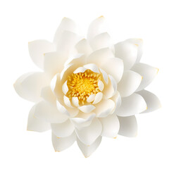 Lotus flower isolated on transparent background
