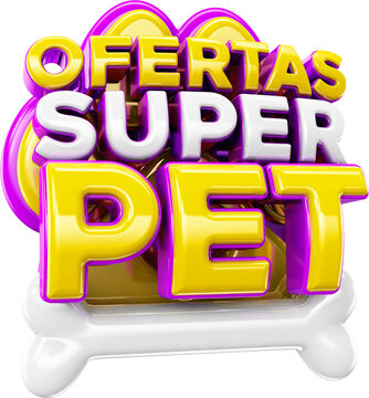 selo 3d ofertas super pet