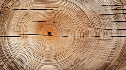 Cut Logged wood close up view isolated background. AI generated image