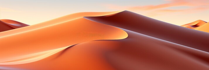 Abstract Landscape Magnificent Sandy Dunes Desert , Banner Image For Website, Background, Desktop Wallpaper