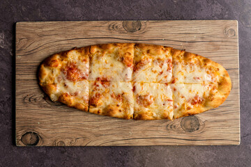 Plain flatbread pizza