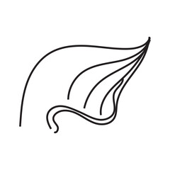 Sketch angel wing. Angel feather wing