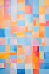 abstract colorful background with squares, geometry wall art poster background