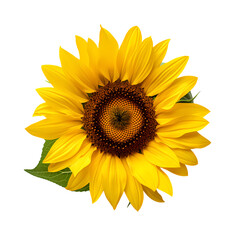 Sunflower isolated on transparent background