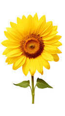 Fototapeta premium Sunflower isolated on transparent background