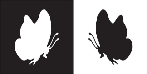Illustration vector graphics of butterfly icon