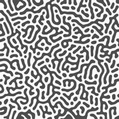Abstract modern pattern of arbitrary deformed figures. Vector illustration for textures, textiles, prints and simple backgrounds - obrazy, fototapety, plakaty