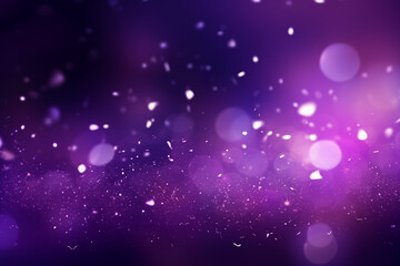 purple glowing particle abstract background, bokeh, blur effect