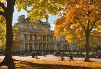 Parkside Palette: Hyde Park's Autumnal Foliage Extravaganza