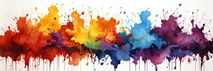 Water Color Background Multi Colored , Banner Image For Website, Background, Desktop Wallpaper