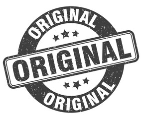 original stamp. original label. round grunge sign