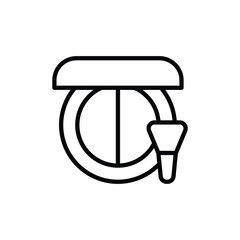 Blush On Icon Vector Design Template