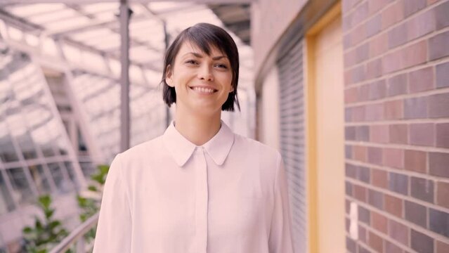 Leading Businesswoman dominates sleek office space