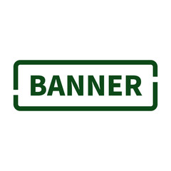 Banner Stamp In Black Rectangle Line Shape For Information Sign
