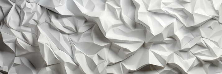 Recycled Crumpled White Paper Texture Background , Banner Image For Website, Background, Desktop Wallpaper