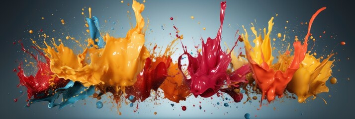 Paint Splash Abstract Background , Banner Image For Website, Background, Desktop Wallpaper