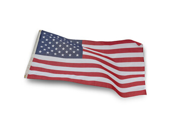 Obraz premium american flag isolated on white background. This has clipping path.