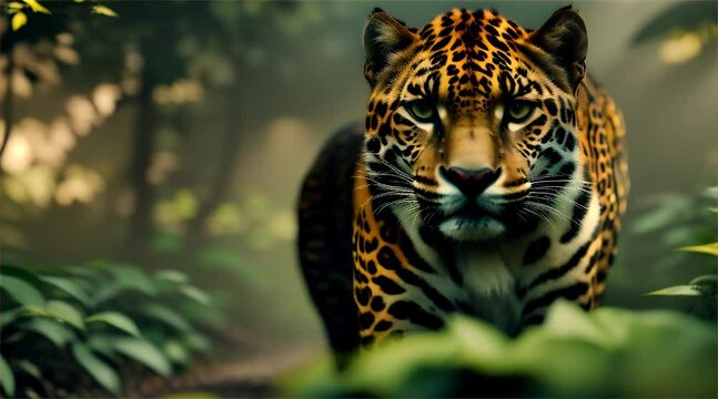 ジャングルの中のジャガー｜jaguar in the jungle Generative AI