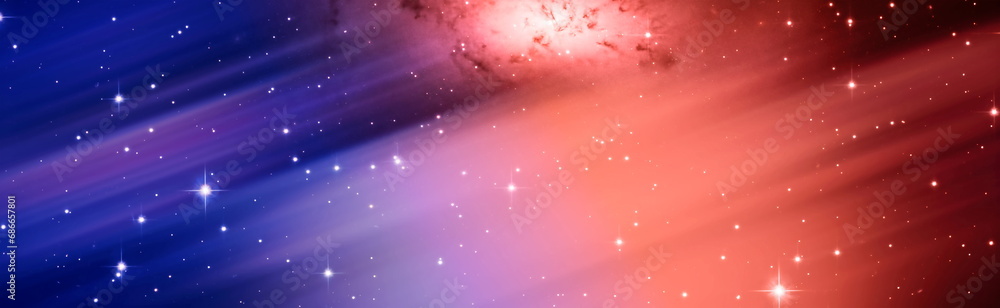 Wall mural high quality space background. starfield in outer space many light years far from the earth. element