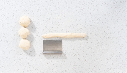 Homemade naan dippers