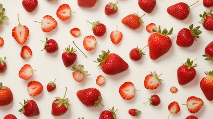 strawberries on a white plate