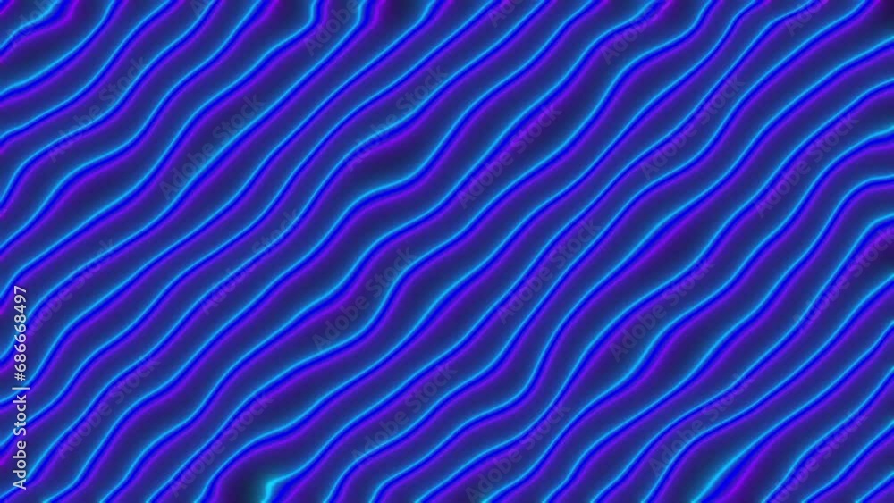 Poster animated colored dynamic neon lines. 4k video for your project.