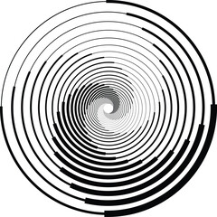 black line circle shape design. offer black background 