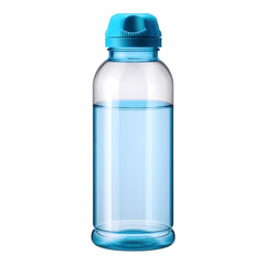 Children's water bottle isolated on transparent background