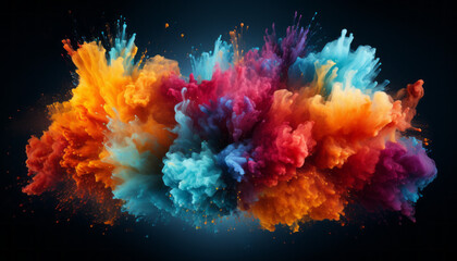 background colorful smoke