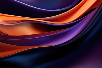 Fototapeta premium Abstract background with iridescent waves. Modern minimalistic wallpaper for screensavers, advertising, presentations. Multicoloured bright colourful pattern. Metallic silk and cloth material.