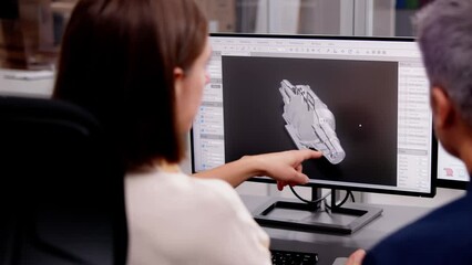 Industry Worker in Personal Office Design with Equipment