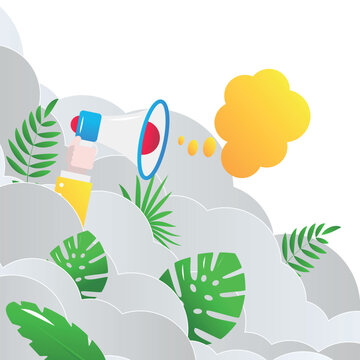 Search of a job cartoon illustration