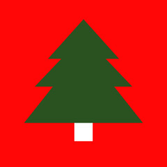 Fototapeta premium christmas trees icon, vector illustration