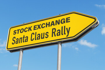 symbolic image; Stock Exchange, Santa Claus Rally
