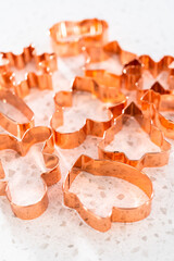 Christmas cookie-cutter peppermint fudge