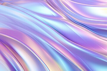 Abstract silk holographic iridescent wave