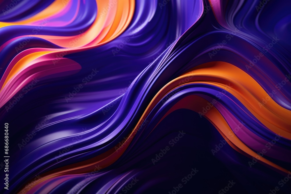 Poster a vibrant and dynamic abstract background featuring colorful wavy lines. this versatile image can be