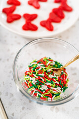 Chocolate Pretzel Christmas Wreath