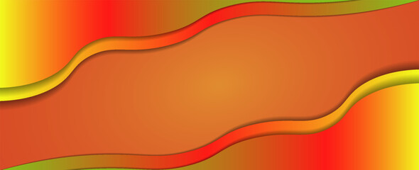 Colorful template banner with gradient colors. Design with liquid form. vector