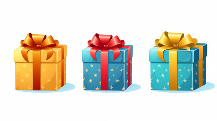 Fototapeta premium Illustration of a present box