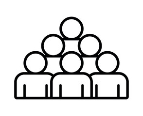 Symbol, ikona ludzi. Plik wektorowy.