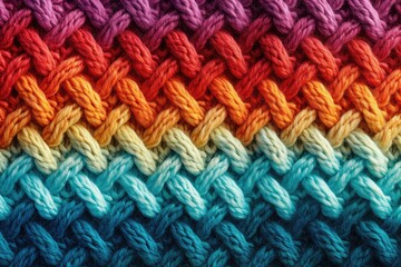 Fototapeta na wymiar Colorful knit texture background