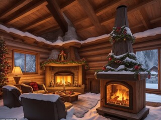 house decorated for Christmas