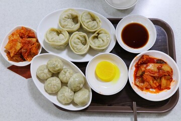 Korean dumplings lunch