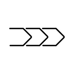 Trace vector illustration Step by step sign icon.