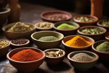 Foto op Canvas Various dried spices andean cereals and grains © Tymofii