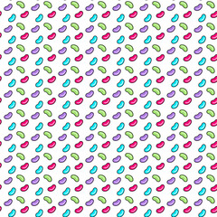 Jelly beans Seamless Pattern background. candy pattern. Seamless pattern with colorful jelly beans. Cute Jelly beans candies background. 
